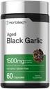Horbäach Aged Garlic Extract Capsule 1500mg | 60 Count | Integratore Fermentato | Non OGM, Gluten Free