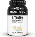 BIOSTEEL Recovery Protein Plus Powder Supplement, Grass-Fed e Non-OGM Formula, Vanilla, 27 Serve