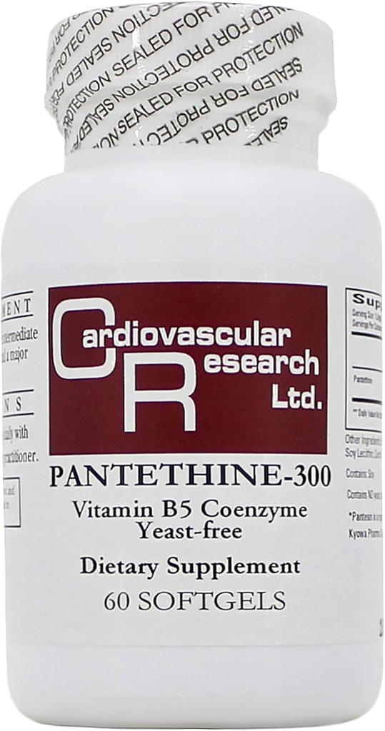 Pantethine 300mg (Pantesin) 60 Softgels - 2 Pack - Formula Ecologica/Ricerca Cardiovascolare