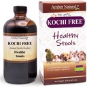 Ambra NaturalZ Kochi Integratore di erbe gratuito per cani, gatti, uccelli, conigli e pig della Guinea | Supporta la funzione di telo sano | Aiuto naturale per il bilanciamento digestivo | 16 bottiglie di vetro dell'oncia fluida