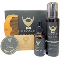 Kit di crescita del cuscinetto - Olio di crescita del cuscinetto - Shampoo del cuscinetto - Pettine di legno - Spazzola di cinghiale, Balm del cuscinetto - Naturale - idratante - Grooming- Defrizzing