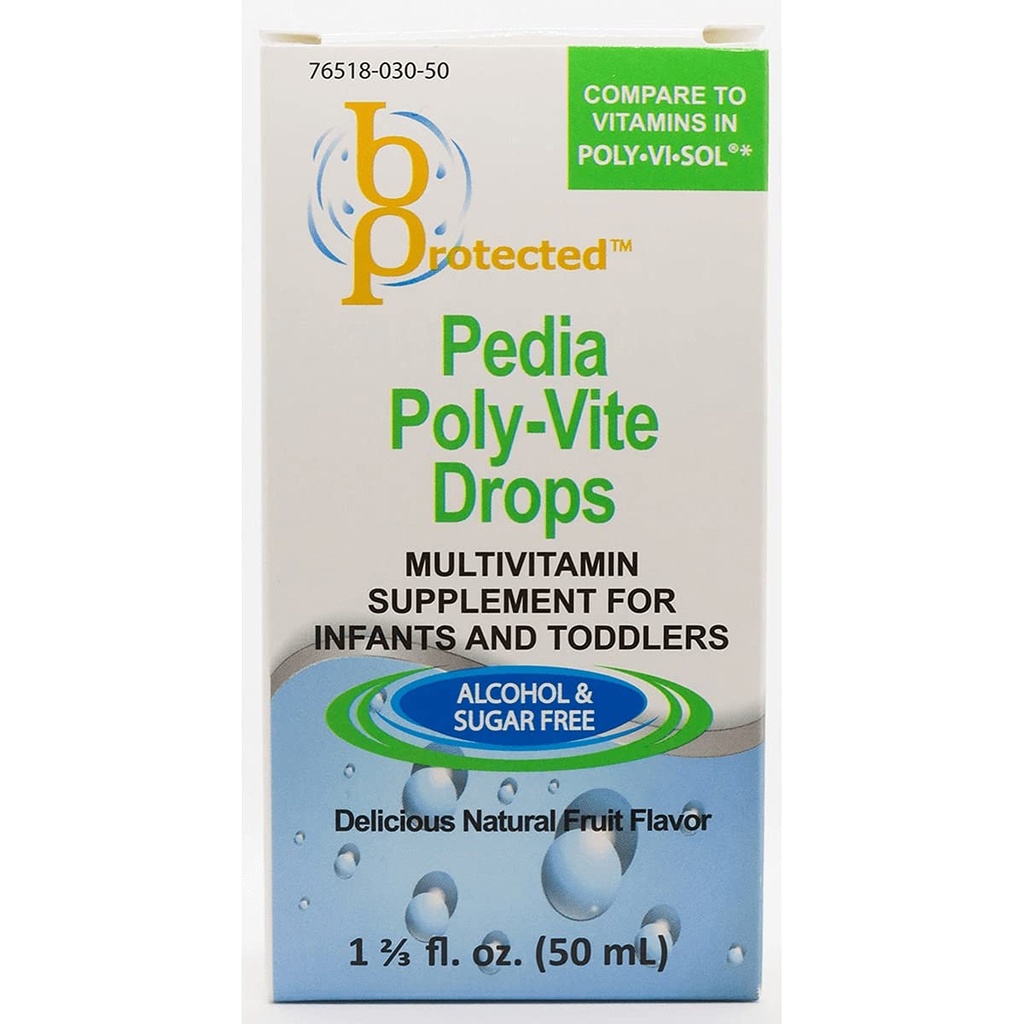 Pedia Poly-Vite Drops 1 2/3 fl Ounce Liquido