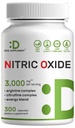 Nitric Oxide Booster 3.000mg Per Serving, 300 capsule – 12 in 1 Nitric Oxide Supplement – Arginina & Citrulline Complex with Energy Blend – Marshmallow Root – promuove Nutriente Flow to Muscles&Heart