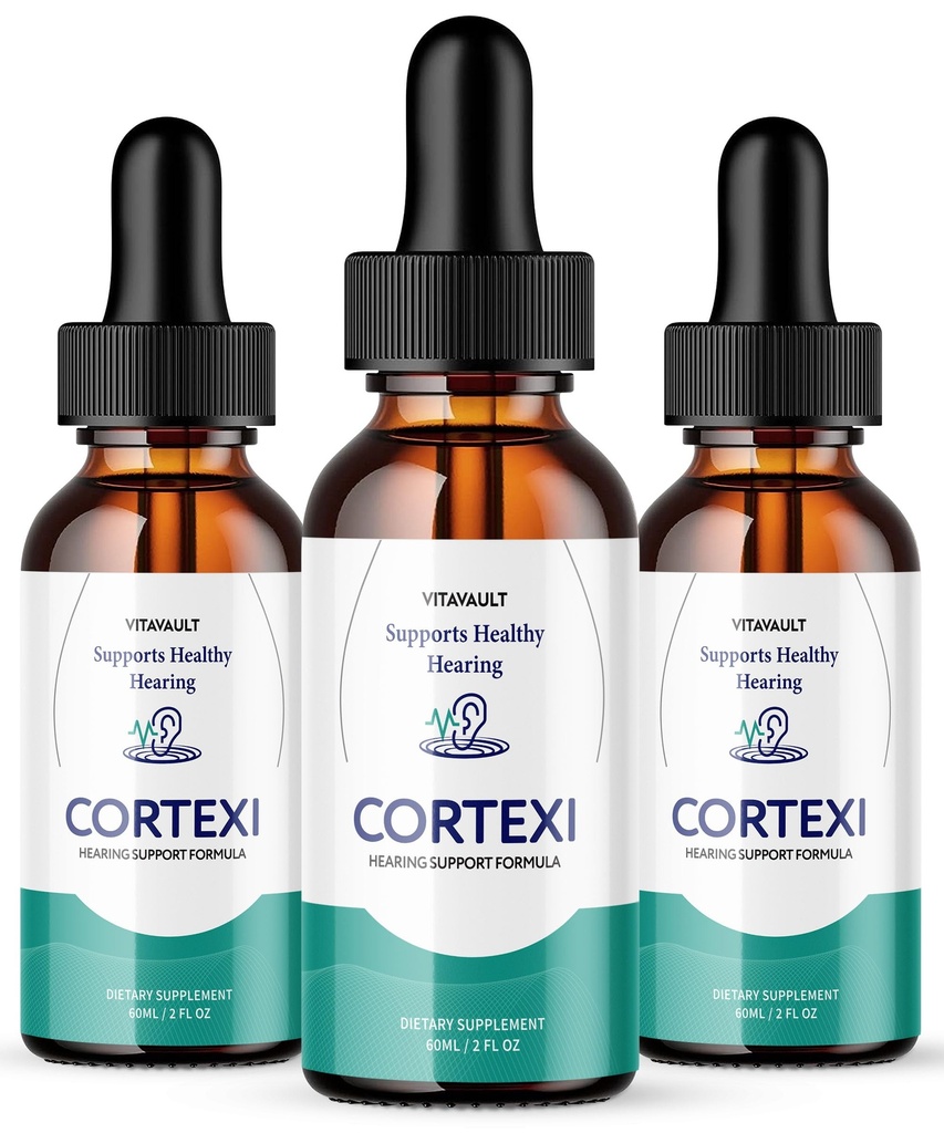 Cortexi Ear Drops - Cortexi Hearing Support Drops, Cortexi Drops, Cortexi Recensioni - promuove Auditory Clarity, Supports Healthy Hearing Pack di 3