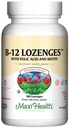 Maxi Salute Vitamina B12 Lozenges con acido folico e biotina - Sublingual B12 Vitamine Fragola Flavor - Vegetariano Kosher B 12 Vitamina per la produzione e l'energia di globuli rossi (360 Conte)