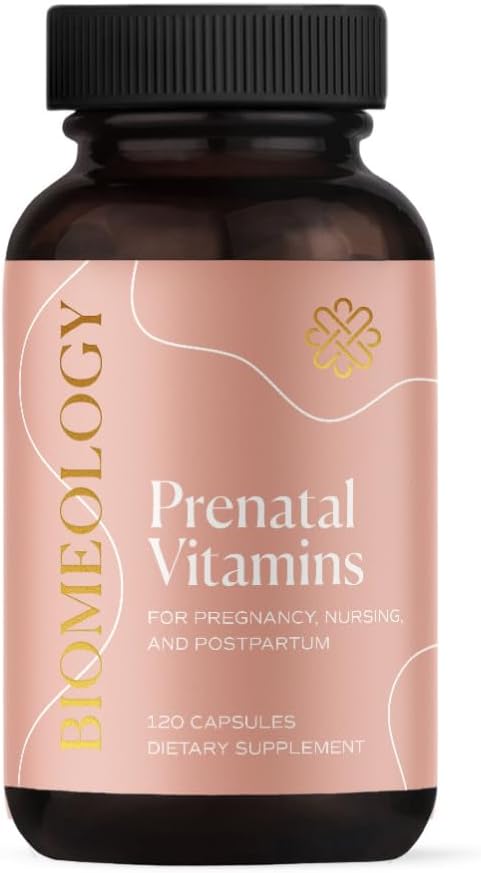 Vitamine Prenatali - Methylated Pregnancy Multivitamin with Bio available Nutrients – Mom & Baby Nutrition, Fetal Development w Methylfolate, Choline, Zinc, Vitamina D (120 capsule)