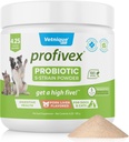 Probiotici Profivex per cani Tutte le Chews & Polvere di Cane Naturale per la Salute Digestiva Integratori Probiotici per Cani 5 Straini di Probiotici & Prebiotici (Powder, 4.25oz)
