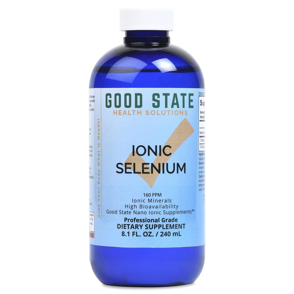 Good State | Liquid Ionic Selenium | Superior Cellular Absorption | Boosts Immune System | Aiuta a rompere e ridurre i metalli tossici | 96 Servings | 8 fl oz