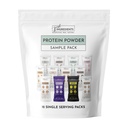 Protein Powder Made with 100% Grass Fed, Non Denatured Whey | Quattro diverse fonti proteiche da ingredienti alimentari integrali organici | 12 Servings | 22g Protein (12 Servings, Sample Variety Pack)