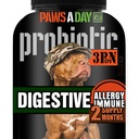 Probiotici del cane di proprietà del soldato dell'esercito per il lievito, pelle di prurito & orecchie di prurito, sollievo dell'allergia del cane, salute digestiva, diarrea occasionale e supporto immunitario, 3 miliardi di CFU, 60 masticabili della pancia