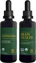 Global Healing Center Ashwagandha & Brain Health Kit - Ashwagandha Complex, Supporta Mood, Funzione