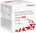 Nutranix TNA 150 Compresse | Ferro, Integratore acido folico, Vitamina C & Vitamin-B12 | ed Energia