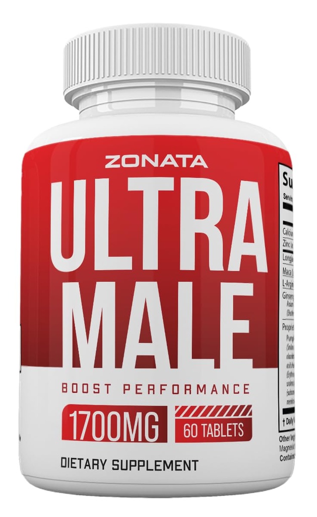 Ultra maschio pillole, Power Ultra maschio supplemento avanzato Formula, 60 conte