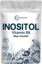 Micro Ingredienti Polvere di mio-inositolo, 2.2lb (1666 Serve) | Integratore di inositolo per le donne | Supporta l'equilibrio ormonale e la salute ovarica | Non-GMO, Vegan, Filler-Free