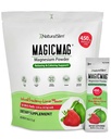 NaturalSlim MagicMag Magnesium Pack 30 Stick Pack Magnesium Citrate Powder – Stress, costipazione, muscolo, salute del cuore e supporto del sonno | Natural Strawberry & Lime