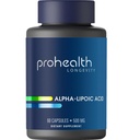 ProHealth Alpha Lipoic Acid High Potency 1000mg promuove il metabolismo, la pelle più giovane e l'energia cellulare. Combatte la fame e la nebbia del cervello. Protegge il cuore, il cervello e la salute del fegato. 30 Serve.