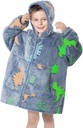 MeMoreCool Wearable Blanket Kids Blanket Hoodie, con cappuccio Blanket Kids Comfy Blanket Felpa, Toddler Blanket con cappuccio