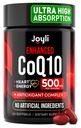 High Absorption CoQ10 500MG - Co Q 10 Supplemento 120 Softgels per la produzione di energia e salute del cuore - Integratori nutrizionali CoQ10 potenziati con Coenzyme Q10 - Alternative a coq10 400mg softgels