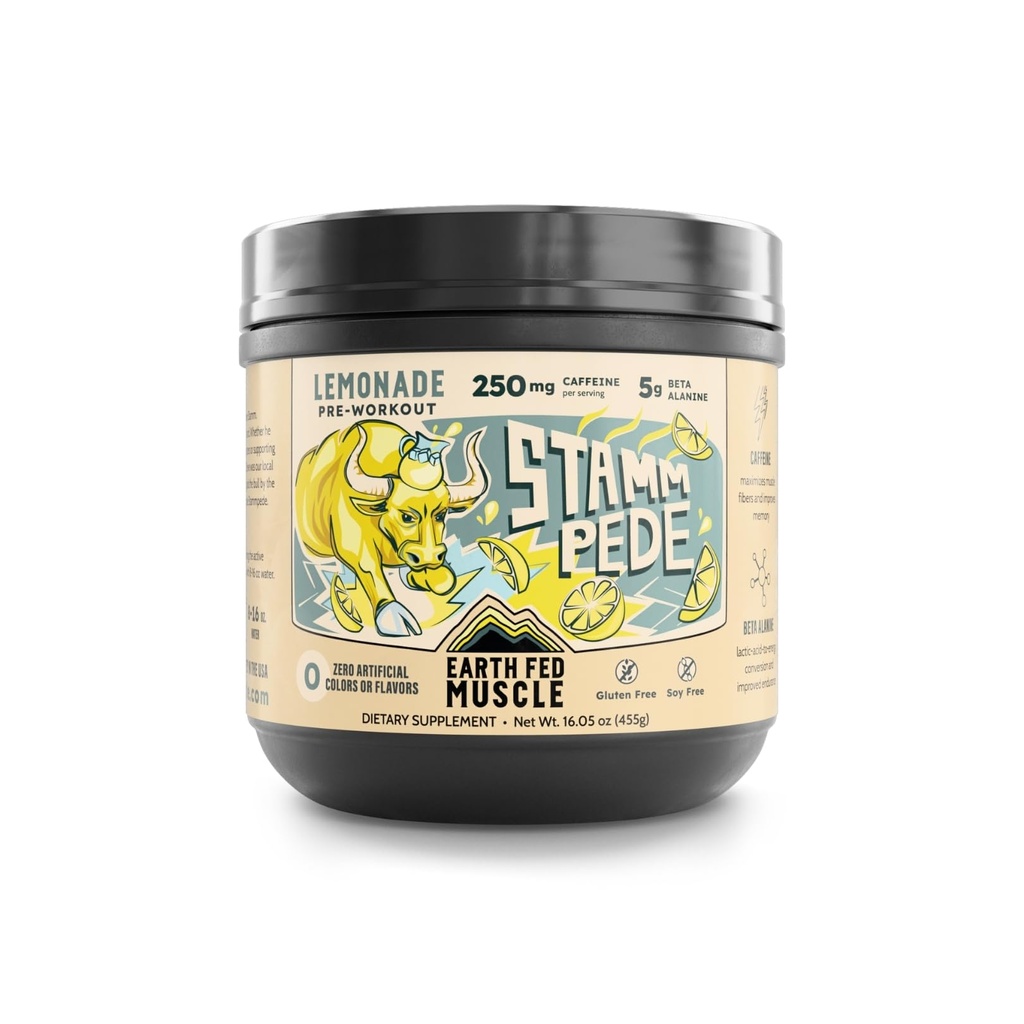 Polvere pre allenamento del muscolo del fango della terra, aroma di limonata, 250 mg di caffeina polvere, 5g Beta Alanina, Citrullina, Taurina & tirosina, Gluten & Sugar Free pre allenamento, Keto Friendly, 26 Servings