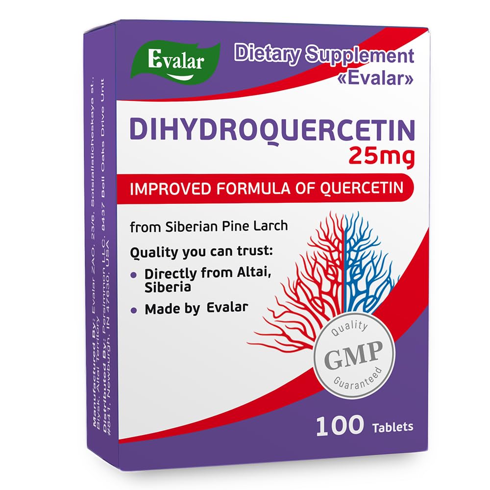 Evalar Dihydro Quercetin Pine Larch Bioflavonoid 100 Tabs