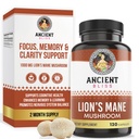 Antica Bliss Lion's Mane Supplemento (2 Mesi di Alimentazione)- 120 Vegan Mushroom Capsule- Maggio Supporta Clarity Mentale, Energia & Maggio Focus- Memoria & Supporto Immune Mushroom Supplemento