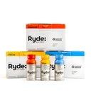 Ryde: Discovery Pack | Energize, Focus & Relax Shots | Green Tea Caffeine, Taurine, Ginseng, B Vitamins, L-teanina, Lemon Balm, Chamomile | 0 Calories, 0 Sugar | Variety Pack – Prova Them All (24 Pack)