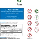 Alimenti per Gut Lactobacillus Johnsonii Probiotic Powder 100 Billion cfu's | No Additives | Diretto dal produttore | No Third-Party Storage | Supporto immunitario | L. Johnsonii | 60 Grammi (2.11 Oz)