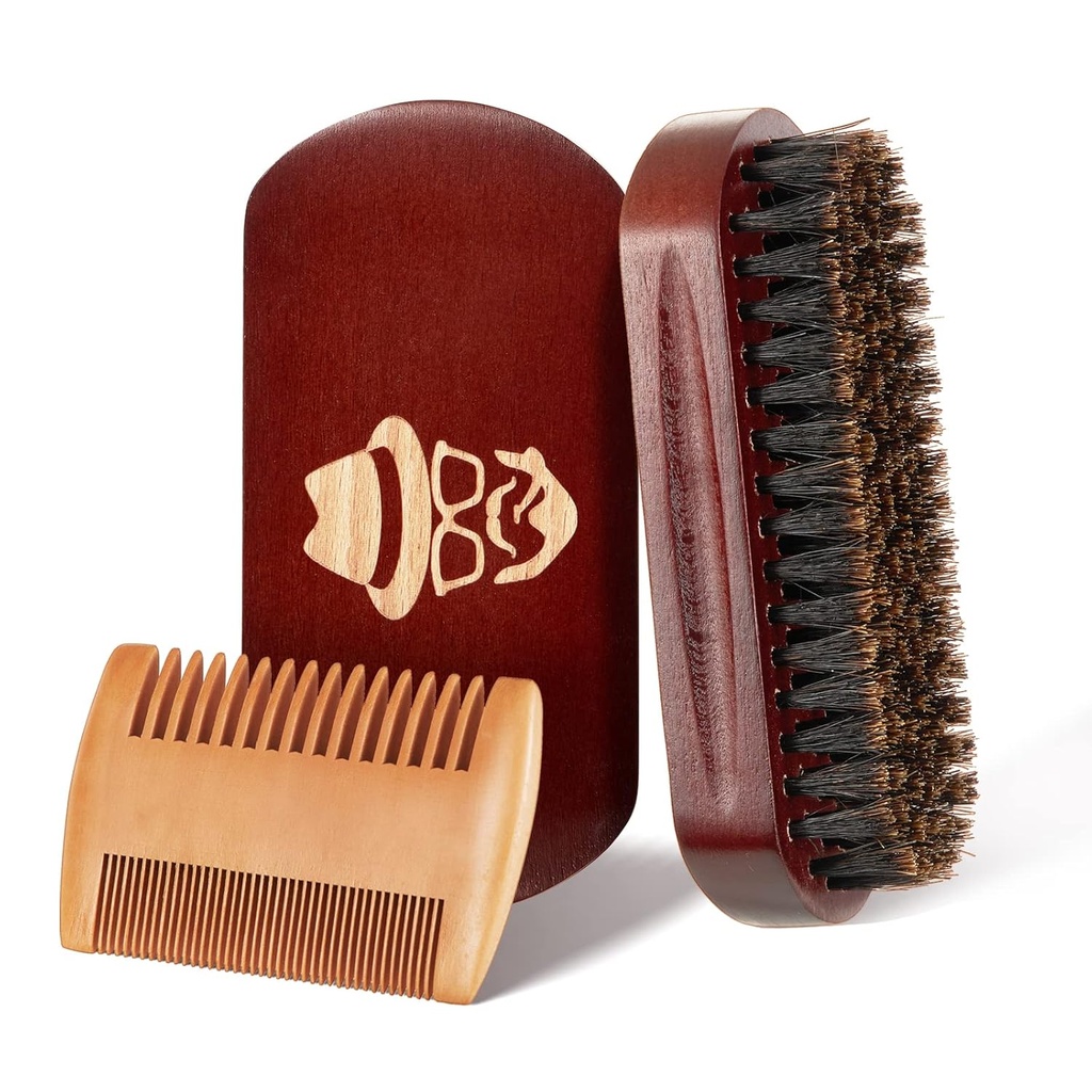 Brush Beard, 100% cinghiale naturale nero noce di legno Beard Petto capelli Pettoche rasatura spazzola per capelli