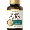 Piping Rock Fiber Complex Supplemento | 1500mg | 120 capsule | Pillole d'azione triple | con Psyllium, Oat Bran e Apple Pectin | Non OGM, Gluten Free