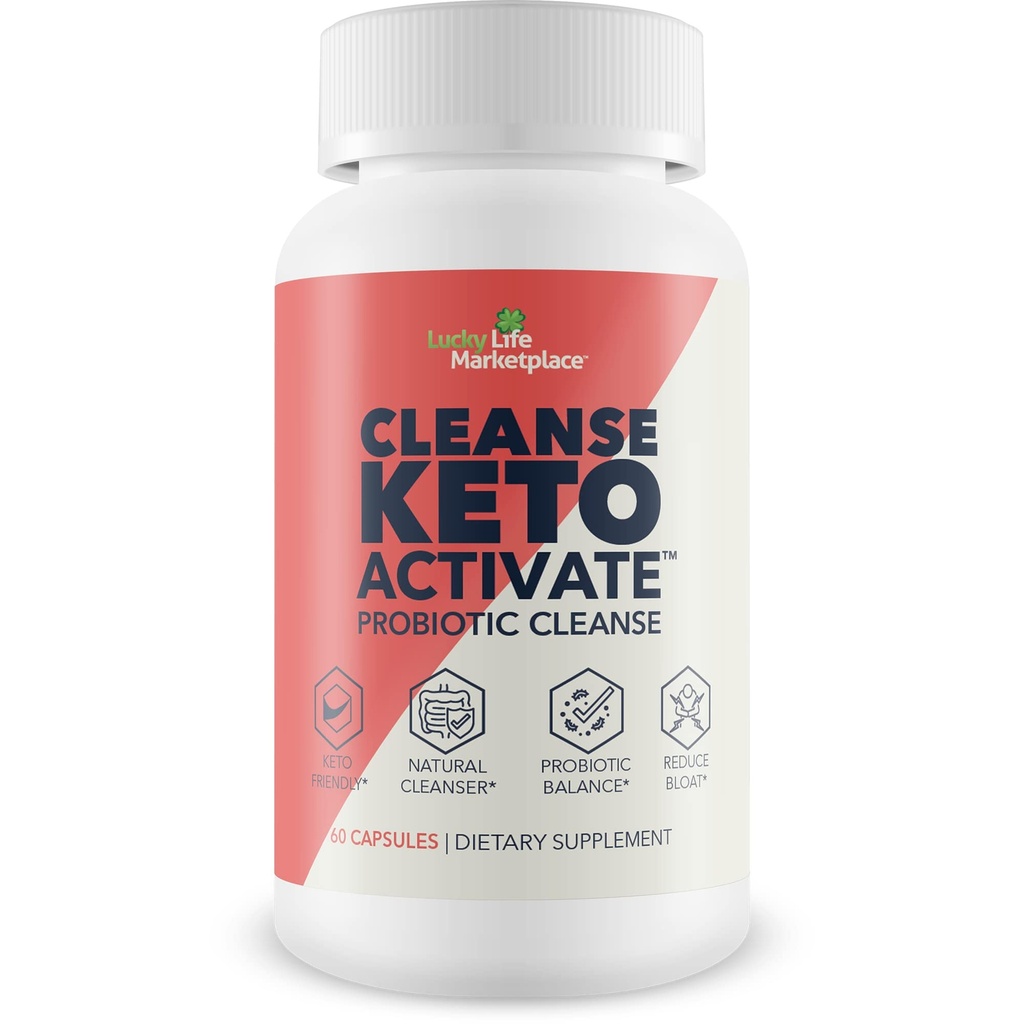 CLEANSE KETO ACTIVATE - KETO CLEANSE FOR WOMEN & MEN - HELP FLUSH TOXINs & IMPURITs - PROMOTE REGULARITY - AID DIGESTION & DETOX - KETO CLEANSE & DETOX - SUPPORT HEALTHY BODY FUNC