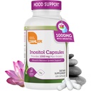 Zahler Inositol Supplemento capsule 1000mg - Mood & Nervous System Support Supplementi per le donne - Hormone Balance & Healthy Ovarian Funzione - Kosher, Gluten Free, Dairy Free - 120 Count