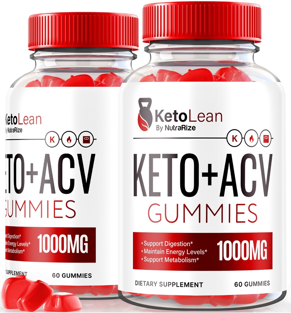 (2 Pack) Keto Lean Keto ACV Gummies, Keto + ACV Gummies, All Natural Apple Cider Vinegar 1000MG, ACV Keto Gummy Supplement, Keto Vitamins, Official Keto Plus ACV, KetoLean Recensioni (120 Gummies)