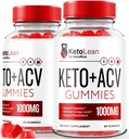 (2 Pack) Keto Lean Keto ACV Gummies, Keto + ACV Gummies, All Natural Apple Cider Vinegar 1000MG, ACV Keto Gummy Supplement, Keto Vitamins, Official Keto Plus ACV, KetoLean Recensioni (120 Gummies)