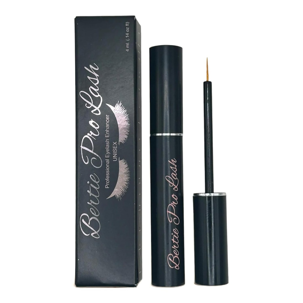 Bertie Pro Lash che migliora il siero dei capelli della crescita del sopracciglio e della ciglia (4ml) Premium Make Up Vegan & Cruelty-Free Trattamento per ciglia naturali, estensioni e sopracciglia.