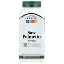 21st Century Saw Palmetto, 450 mg, 200 capsule vegetariane