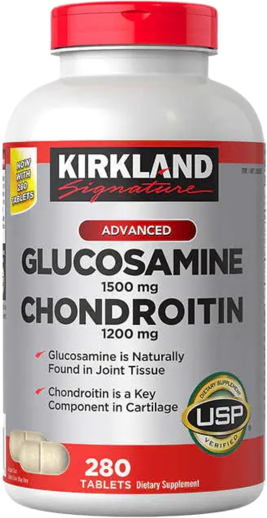 Kirkland Signature Glucosamine & Chondroitin, 280 compresse