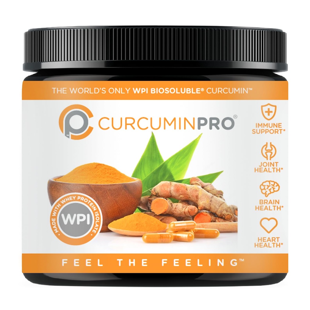 curcuminpro completa curcumina Bulk Polvere | BioSoluble Organic Curcumin Supplemento curcuma curcumina | Alta assorbimento Curcuma Organica en Polvo | Natural Wellness Support | 90 Grammi