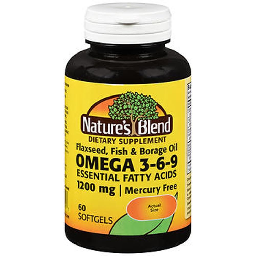 Miscela della natura Omega-3-6-9 1200mg Softgels 60 Ct
