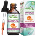 Perché non Natural Vitamin B Complex Liquid Drops - Supplemento per le donne - Vegan e Sublingual Forms di B1 B2 B3 B5 B6 Biotin Folate e Choline - Plus Blend for Energy Support