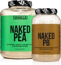 Bundle proteico gratuito della lattiera NAKED: 5LB Vanilla Pea e 2LB PB
