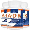 Supplemento di vitamina ADK 20000 IU - Vitamine ad alta potenza A, D3 e K1 per il cuore, Salute e Supporto immunitario Vitamina ADK 180 capsule