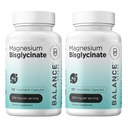 Magnesio Bisglycinate 200mg - Supplemento di Magnesio Chelato ad Alta Assorbimento - Genere su Stomach, Senza Glutine, Supporti Sonno, Crampe Muscoli & Mood Positivo - 120 capsule (Pack of 2)