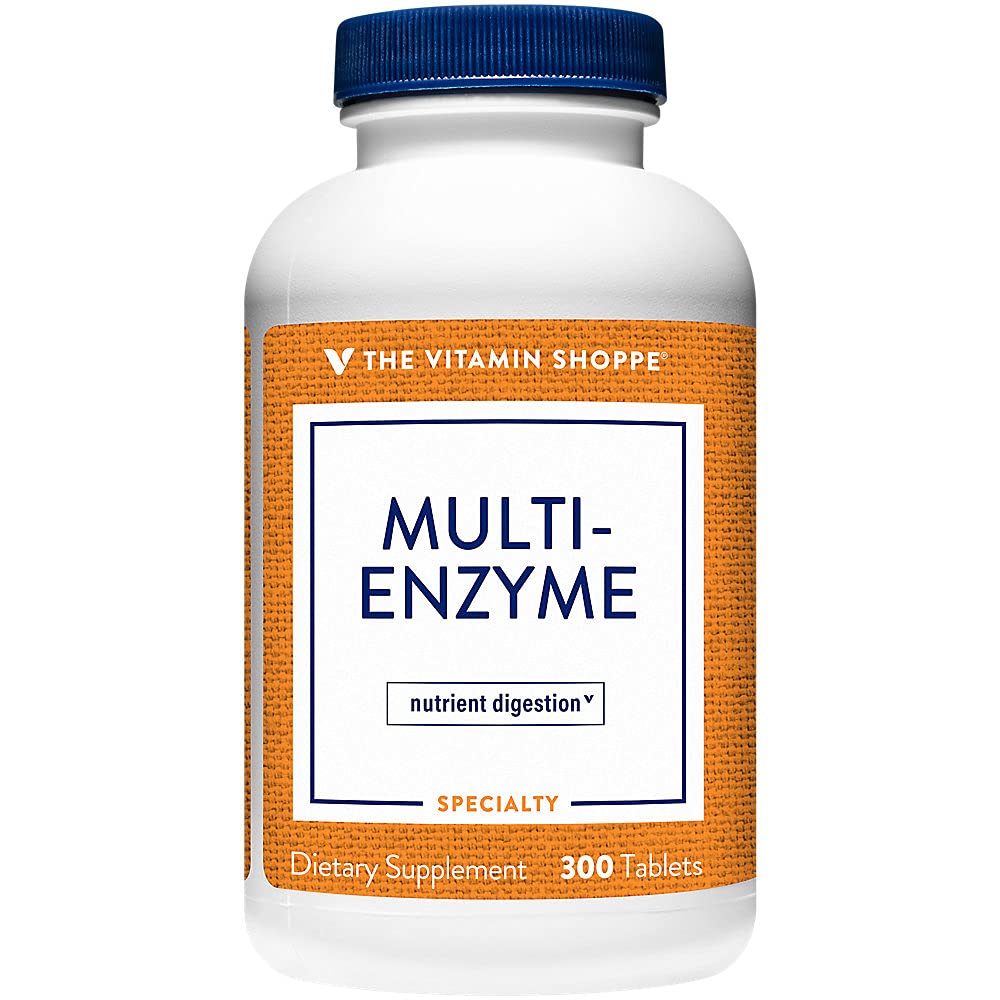 La vitamina Shoppe Multi Enzyme - aiuta a sostenere la digestione e l'assorbimento di proteine, carboidrati e grassi (300 compresse)