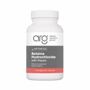 Manutenzione metabolica Betaine HCL + Enzima digestivo della pepsina - Digestione delle proteine + Integratore di supporto alla salute del fegato (100 capsule)