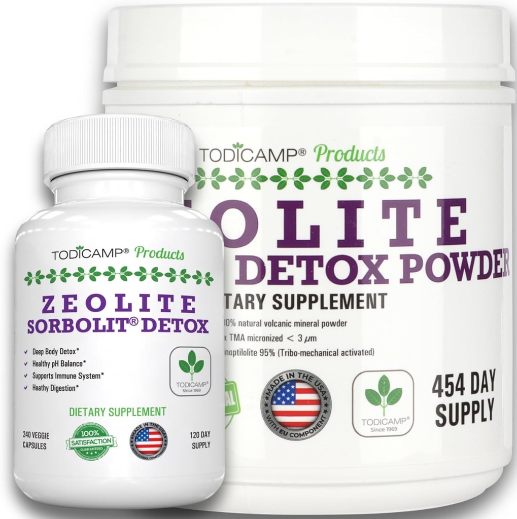 Zeolite Detox Pack minimo 120 giorni di alimentazione Zeolite capsule e polvere Zeolite Bundle