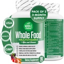 Multivitaminico alimentare per gli uomini e le donne completano le vitamine del giorno Superfood Plus minerali enzimi digestivi, probiotici e Omega. Specie a base di Multi Vitamina, Non OGM (2)