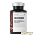 LES Labs Hair Health – Integratore per la crescita e le unghie dei capelli, Aumentata spessore, resistenza e pienezza – Cheratina, Biotina, Semi di zucca & MSM – 60 capsule