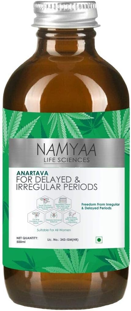 AZAZ Namyaa Anartava -per periodi ritardati e irregolari ml, Bianco, 500 Millilitre