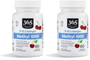 Mercato degli alimenti integrali, Methyl B-12 Lozenges 1000mcg, Cherry Flavor, 60 ct (Pack of 2)