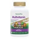 Natures Plus Animal Parade Gold Children's Multivitamin, Uva Flavor - 120 Chewable Animal Tablets - Vegan, Gluten Free - 60 Serve